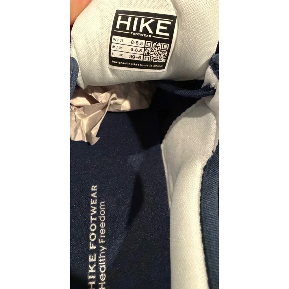 HIKE HF Stride Navy Barefoot Sneakers Women's 8-8.5 Athletic Casual